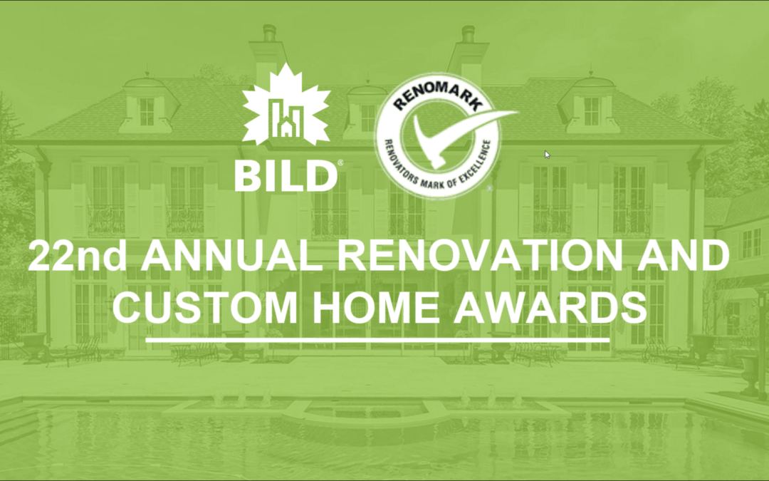 Finalist for ‘Renovator of the Year’ 2019 out of 1450 Companies in Ontario – BILD & Renomark Society!