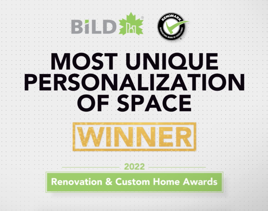 2022 Winner Most Unique Personalization of Space